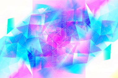Güzel, modern, çokgen, üçgenler sanatsal backgroun brght