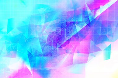 Güzel, modern, çokgen, üçgenler sanatsal backgroun brght