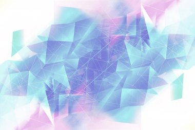 Rüya gibi, soyut, çok renkli, geometrik arka plan