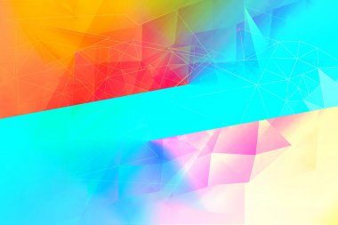 Güzel, modern, çokgen, üçgenler sanatsal backgroun brght