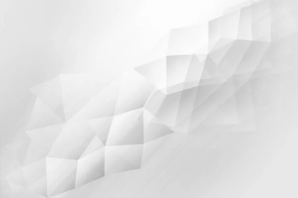 Polygonaler, geometrischer weißer und grauer Hintergrund — Stockfoto