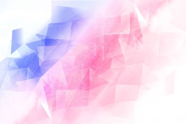 Parlak soyut üçgenler mavi arka plan.