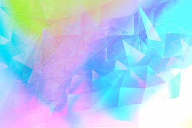 Güzel, modern, çokgen, üçgenler sanatsal backgroun brght