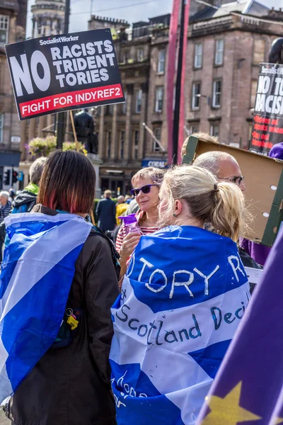 Glasgow Scozia Agosto 2019 Stop Colpo Stato Proteste Glasgow George — Foto Stock