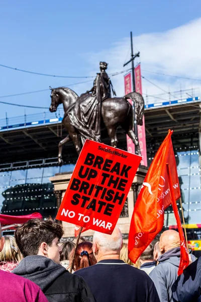 Glasgow Scozia Agosto 2019 Stop Colpo Stato Proteste Glasgow George — Foto Stock