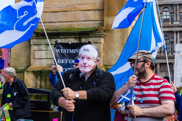 Glasgow Scozia Agosto 2019 Stop Colpo Stato Proteste Glasgow George — Foto Stock