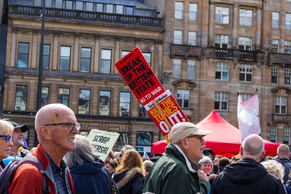 Glasgow Scozia Agosto 2019 Stop Colpo Stato Proteste Glasgow George — Foto Stock