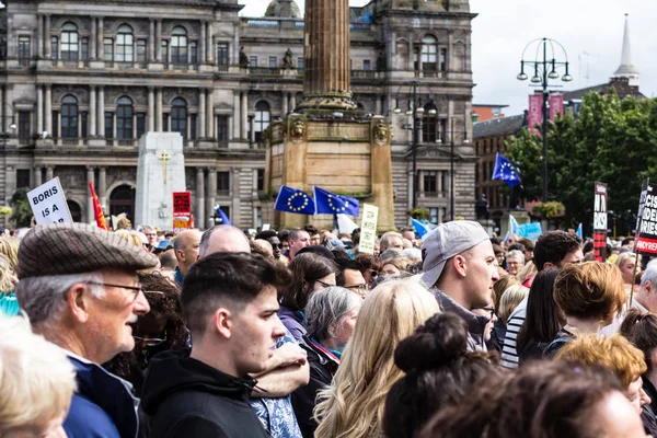 Glasgow Scozia Agosto 2019 Stop Colpo Stato Proteste Glasgow George — Foto Stock