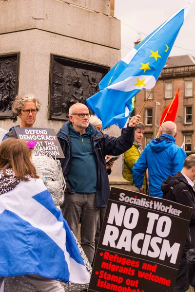 Glasgow Scozia Agosto 2019 Stop Colpo Stato Proteste Glasgow George — Foto Stock