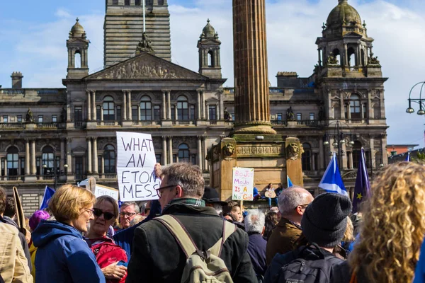 Glasgow Scozia Agosto 2019 Stop Colpo Stato Proteste Glasgow George — Foto Stock