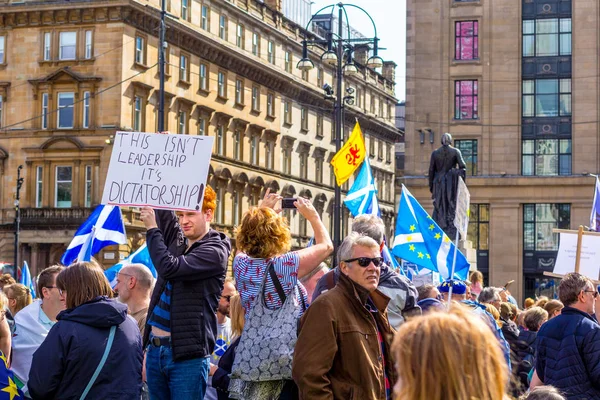 Glasgow Schottland August 2019 Stoppt Den Putsch Proteste Auf Dem — Stockfoto
