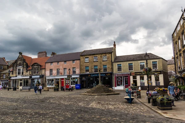 2019年7月16日 Alnwick Northumberland England Old Market Place — 图库照片