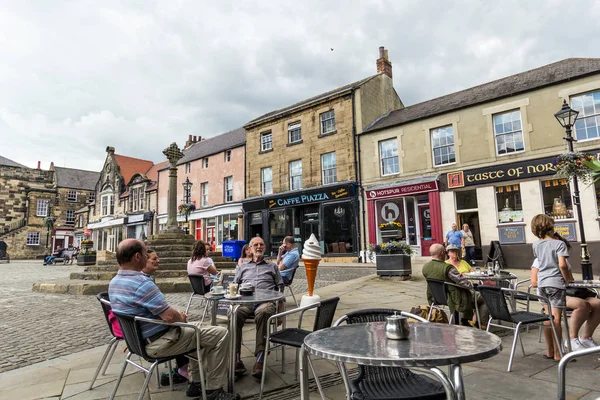 2019 Alnwick Northumberland England Storbritannien Gamla Marknaden — Stockfoto