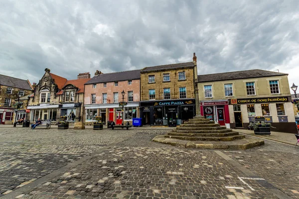 2019年7月16日 Alnwick Northumberland England Old Market Place — 图库照片