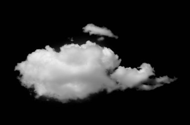 Siyah sırtüstü beyaz bulutlar