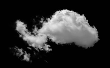 Siyah sırtüstü beyaz bulutlar