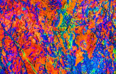 Arkaplan ve duvar kâğıdı için zarif turuncu ve mavi doğal desenli renkli taş desen