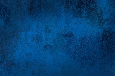 Grunge lacivert soyut doku arka planı. Eskimiş beton duvar yüzeyinde mavi boya, şablon, grafik, yaratıcı sanat kartı tasarımı, arka plan, duvar kağıdı desenli tahıl deseni.