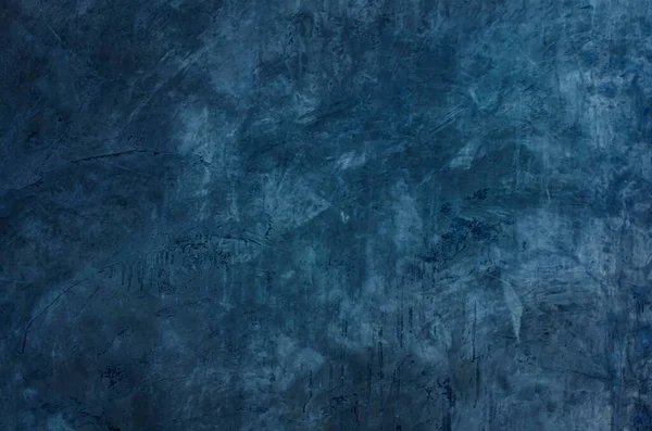 ネイビーブルーの抽象的な質感の背景をグランジ テンプレートバナーグラフィッククリエイティブアートカードのデザイン 壁紙のための木目パターンと暗い古いヴィンテージコンクリートスタッコ壁表面にブルーペイント — ストック写真