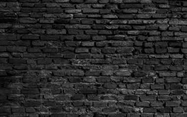 Eski siyah tuğla duvar dokusu arka plan, siyah taş blok duvar dokusu, arkaplan, duvar kağıdı ve grafik web dekoru için kullanılan kaba ve grunge yüzey