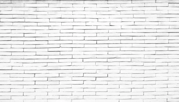White Brick Wall Texture Background Rural Room Pattern Aged Weathered — Stock Photo, Image