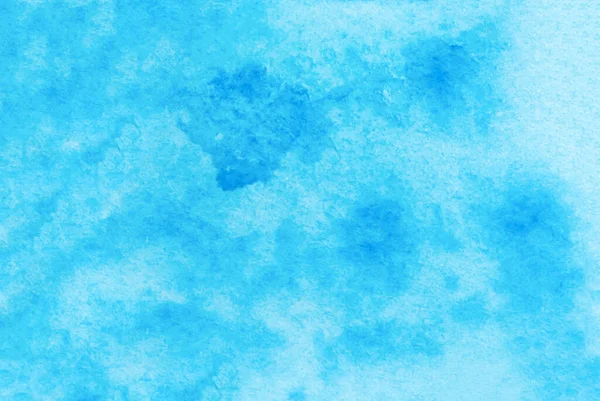 Soyut Mavi Suluboya Desenli Arka Plan Suluboya Kağıt Dokusu Üzerine — Stok fotoğraf