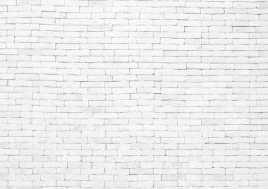Kırsal odada beyaz tuğla duvar dokusu, taştan eskimiş taş iş teknolojisi blokları deseni iç plan, duvar kağıdı, web tasarımı şablonu için yatay mimari