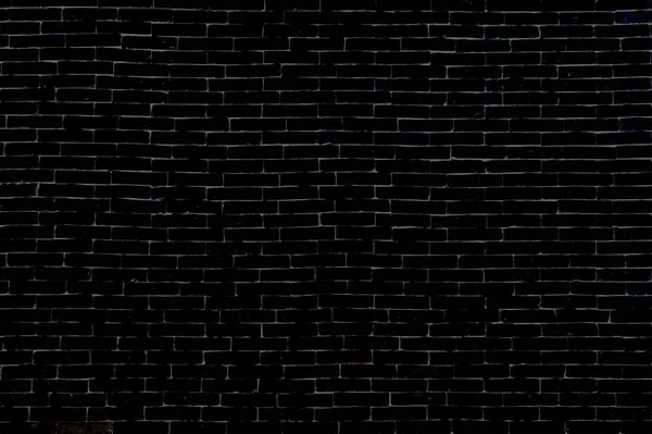 Astratto Vecchio Mattone Nero Muro Texture Sfondo Pietra Nera Blocco — Foto Stock