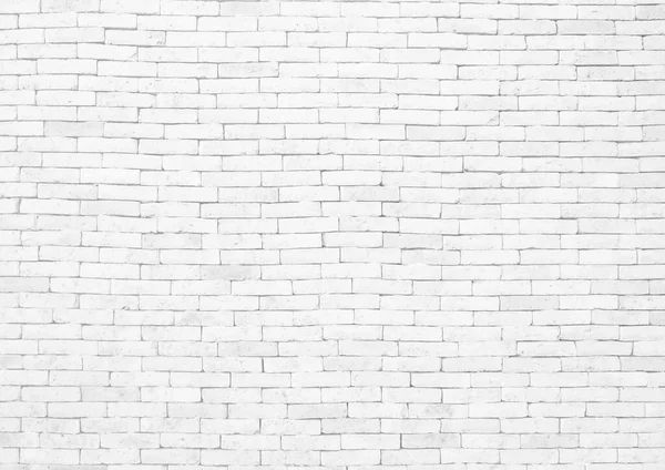 Bílá Cihlová Zeď Textura Pozadí Venkovské Místnosti Vzor Šedé Stárnoucí — Stock fotografie