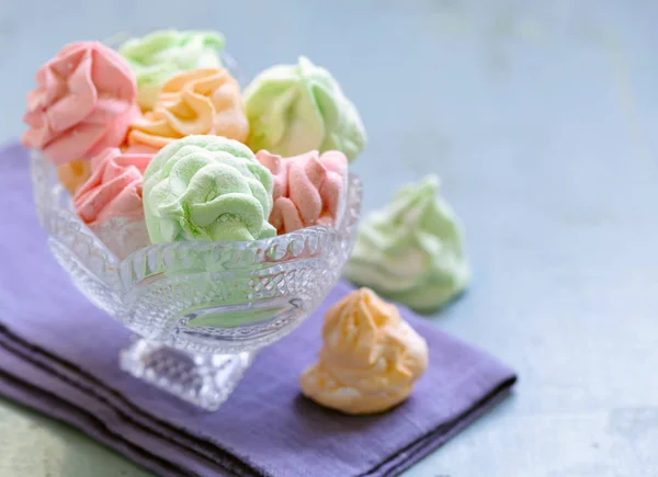 Süßes Dessert Marshmallow Verschiedenen Farben — Stockfoto