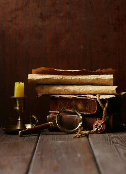 Bakgrunden För Mannen Skåp Rum Brun Vintage Färgelement — Stockfoto