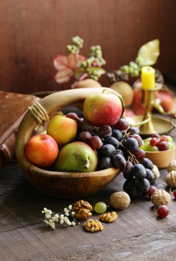 Sonbahar Natürmort meyve organik hasat