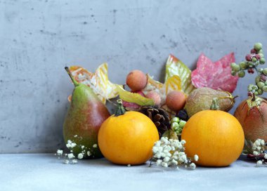 Sonbahar Natürmort meyve organik hasat