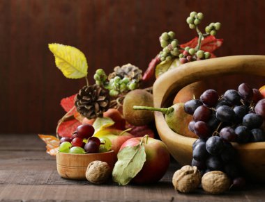 Sonbahar Natürmort meyve organik hasat