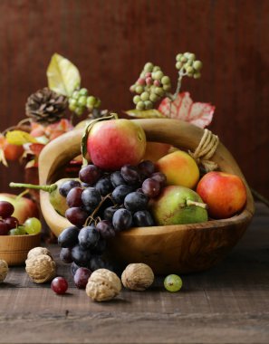 Sonbahar Natürmort meyve organik hasat