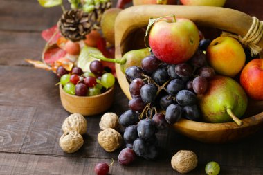 Sonbahar Natürmort meyve organik hasat