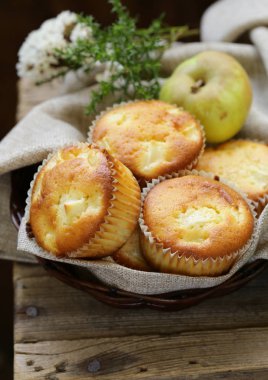 elma muffins tatlı, sağlıklı gıda