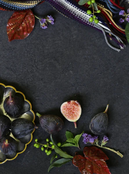 Höst Bakgrund Med Gula Blad — Stockfoto