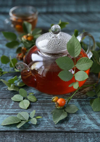 Organic Berries Rosehip Tea Health — Stock Photo, Image