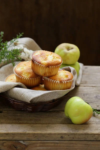 Apfelmuffins Dessert Gesunde Ernährung — Stockfoto