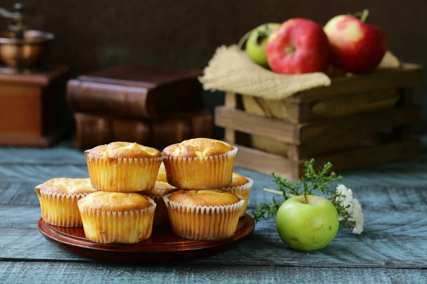 Appel Muffins Dessert Gezonde Voeding — Stockfoto