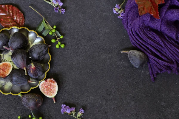 Herfst Achtergrond Met Gele Bladeren — Stockfoto