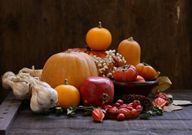 Balkabağı ve böğürtlenlerle dolu bir sonbahar