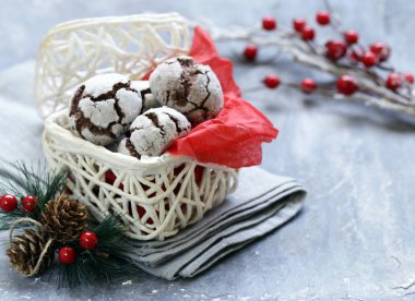 çeşitli tatil çerezleri Noel dekorasyon