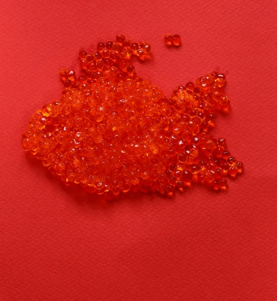 Kawior Czerwony Ryby Przekąska Przysmak — Zdjęcie stockowe
