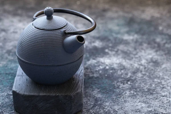 Gusseiserne Teekanne Für Teezeremonie — Stockfoto