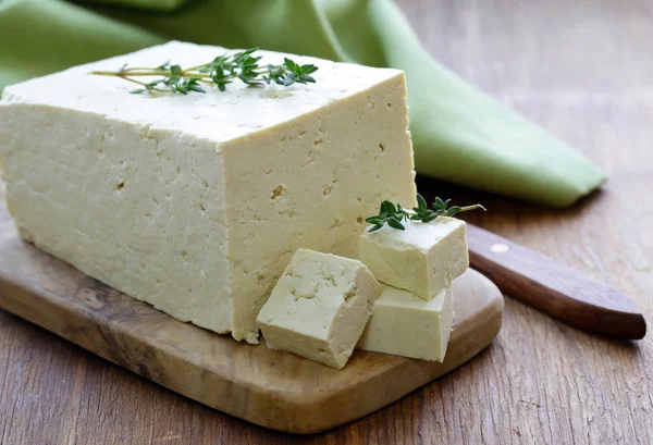Tofu Soya Peyniri Vejetaryen Sağlıklı Yemek — Stok fotoğraf