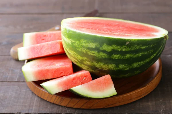 Moden Saftig Organisk Vannmelonfrukt – stockfoto
