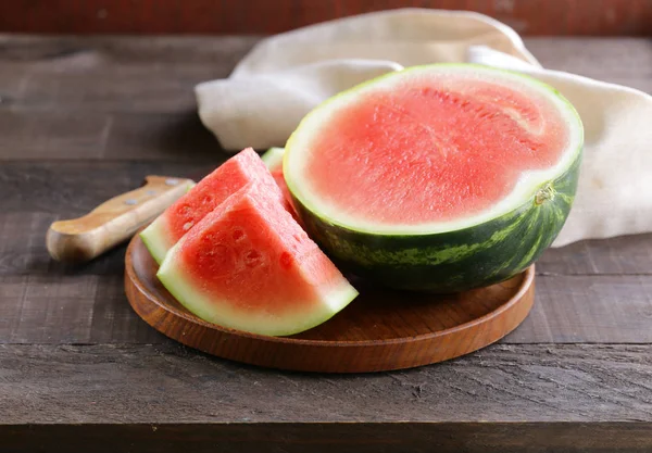 Moden Saftig Organisk Vannmelonfrukt – stockfoto