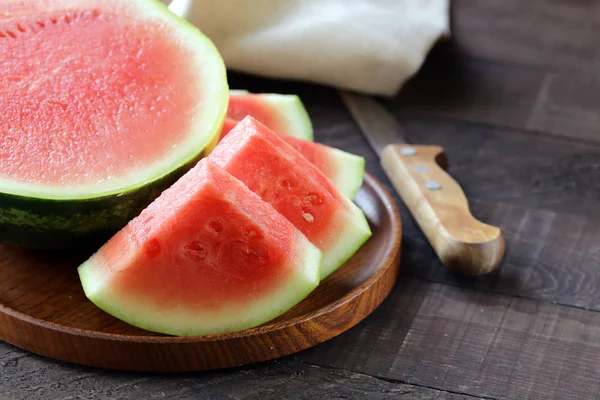 Moden Saftig Organisk Vannmelonfrukt – stockfoto